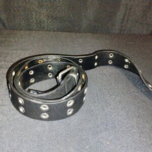 Torrid Black Studded Belt with Silver Grommets